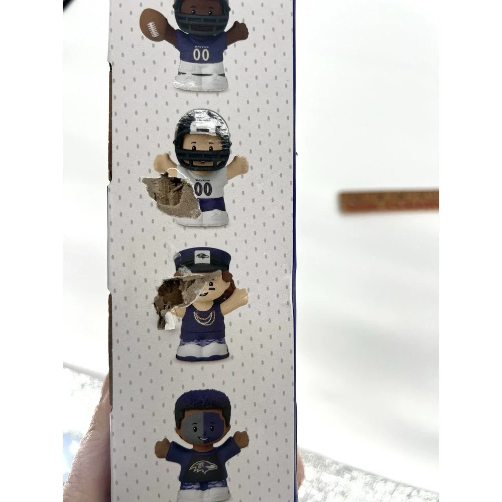 NEW Fisher Price Little People Baltimore Ravens NFL Collector Football Set